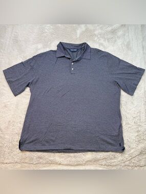 Polo Golf Ralph Lauren Shirt Size XL Navy White Stripe 100% Pima Cotton